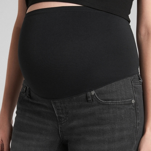 👀50% OFF👖NWT‼️ GAP Full Panel Maternity Straight Jeans - Picture 3 of 14